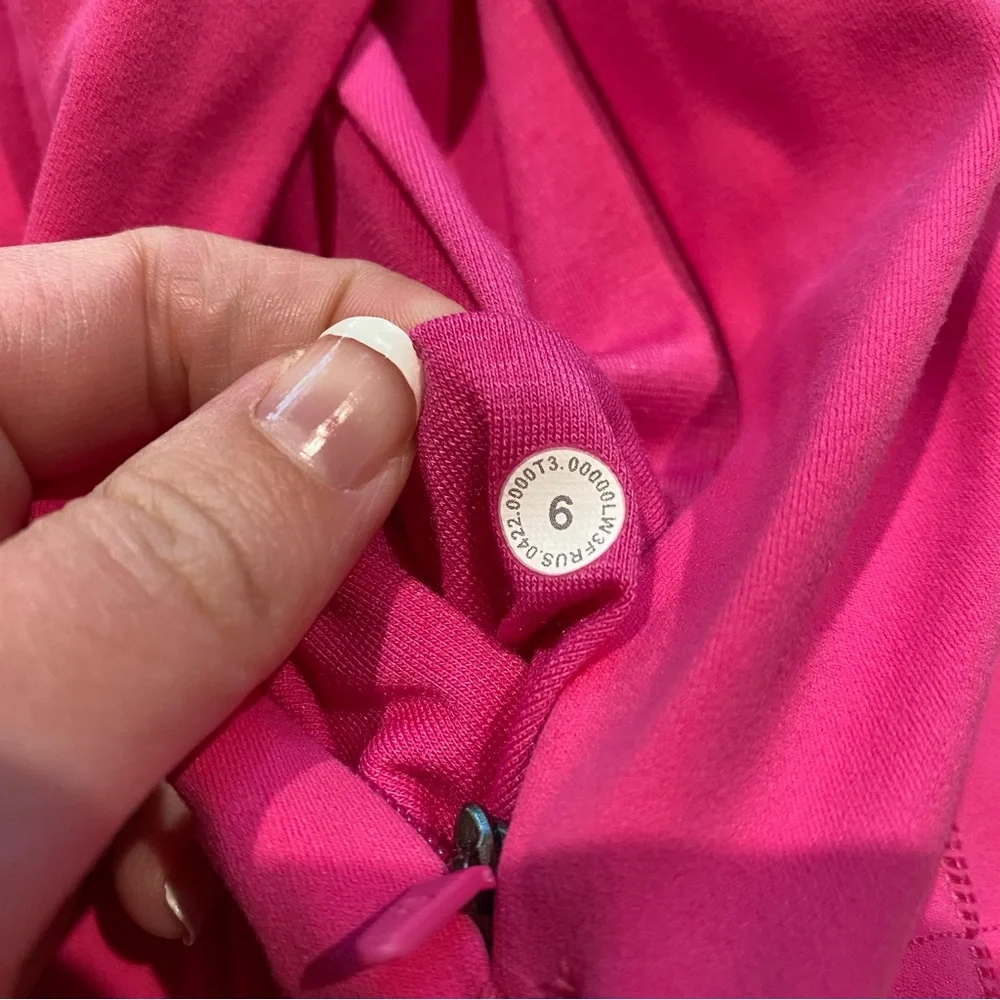 (6) Lululemon Cropped Define Jacket Nulu Sonic Pink Small Crop - Picture 12 of 14